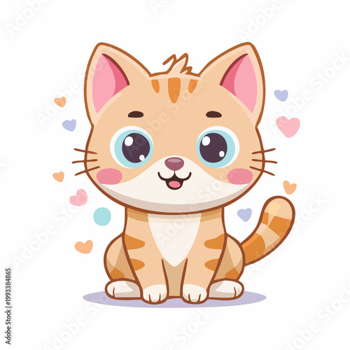 Süße Katze mit großen Augen