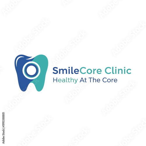 SmileCore Clinic Dental Logo Design.