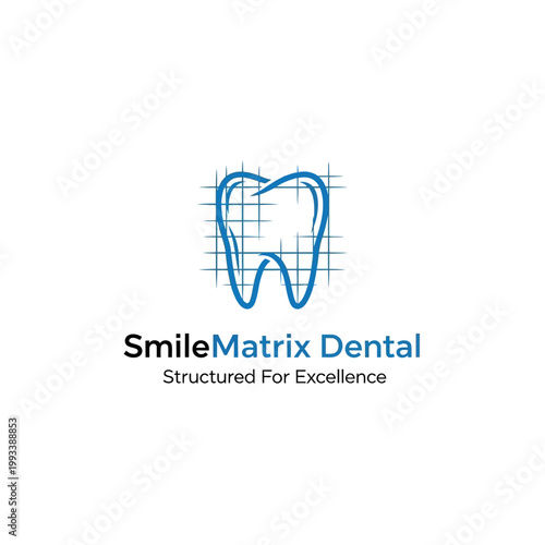 SmileMatrix Dental Logo Tooth Icon.