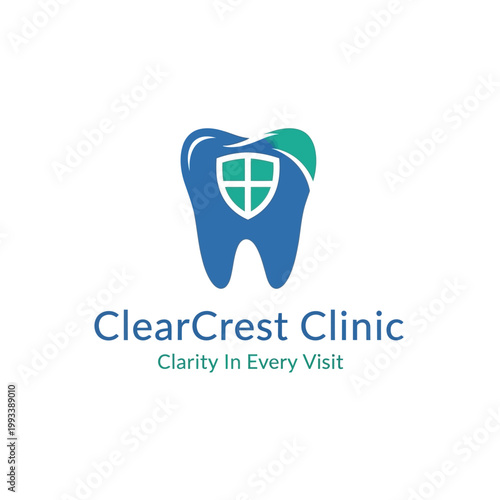 Dental Clinic Logo Tooth Design.
