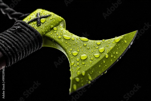 Acid Lime Axe Cinematic Product Shot