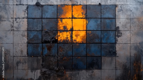 Burning square fire shape fiery square formation ablaze illustrating intense heat and controlled combustion in a geometric pattern