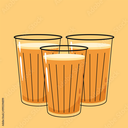 Indian hot drink vector. Indian chai icon. Chai is Indian drink. Kerala tea shop illustration vector eps. Indian Kerala roadside. Kerala tea shop line drawing. Kerala Old.