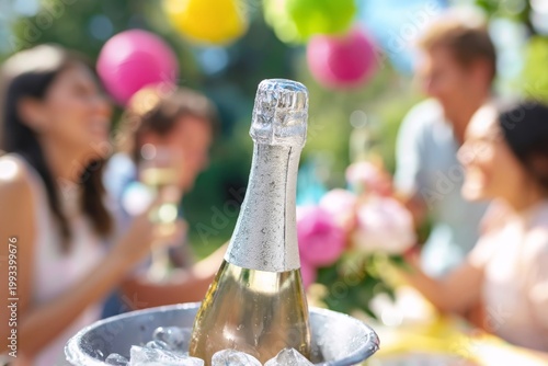 Celebrating With Drinks in a Garden During an Outdoor Gathering With Friends ...