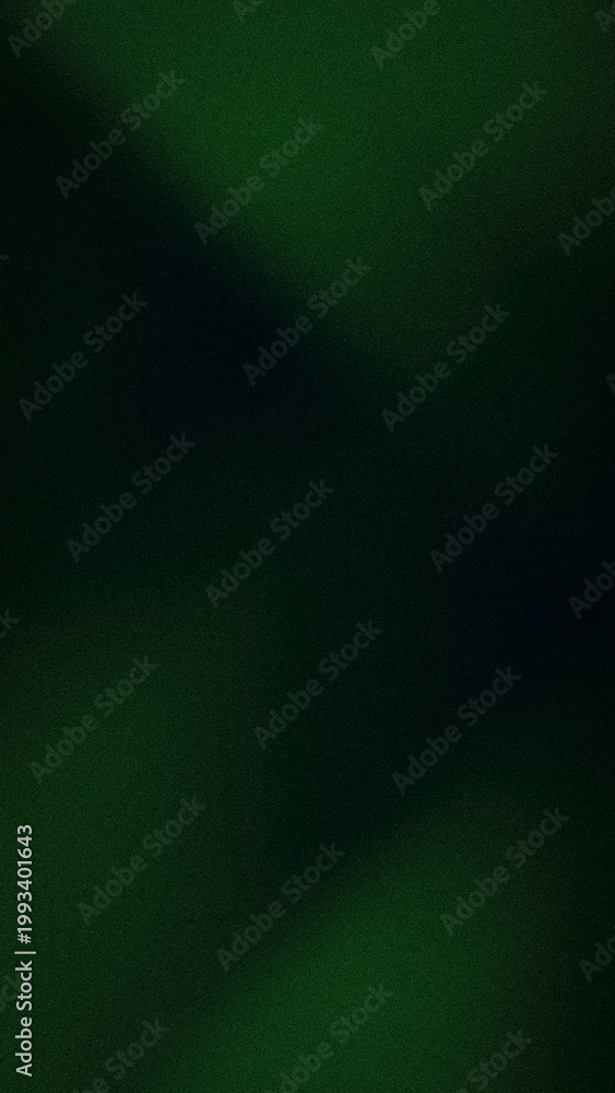 Fototapeta premium Dark emerald green and black abstract vertical grainy background banner