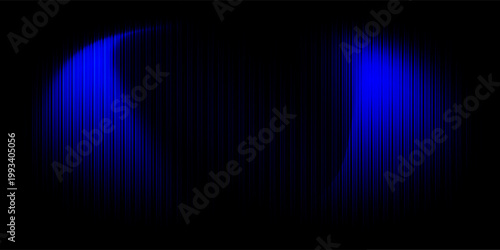 Glitch noise texture. Digital distortion. Computer monitor damage. Signal error. Blue artifacts fuzzy vibration on dark black abstract wallpaper.