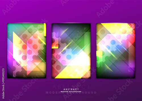 Flat vector. Minimal geometric background. Dynamic shapes composition. Eps10 vector.