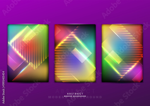 Flat vector. Minimal geometric background. Dynamic shapes composition. Eps10 vector.