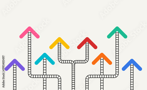 Abstract arrow direction. Business investment to success. financial data graph strategy. Technology background. High speed.