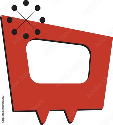 Retro Mid Century Modern TV