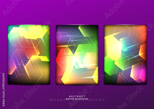 Flat vector. Minimal geometric background. Dynamic shapes composition. Eps10 vector.