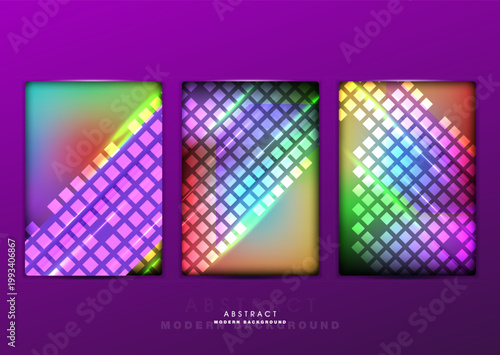 Flat vector. Minimal geometric background. Dynamic shapes composition. Eps10 vector.