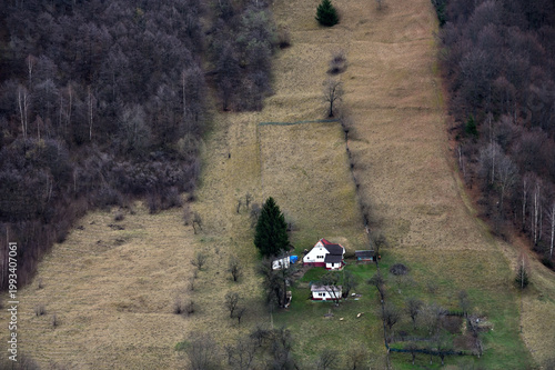 Mountain landscape. Carpathian Mountains in Romania.