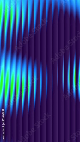 Colorful Reeded Glass Background Animation Vertical