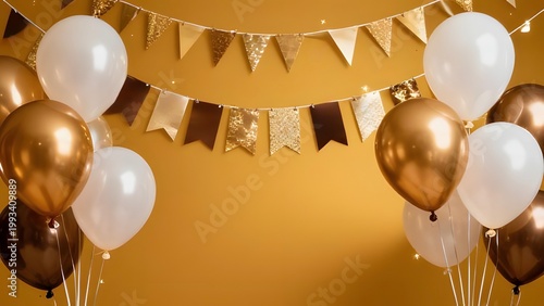 Refined festive environment with balloon décor.