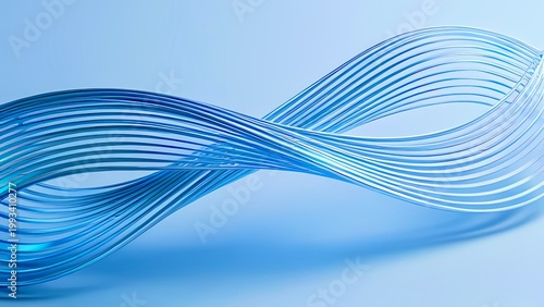Abstract blue wave