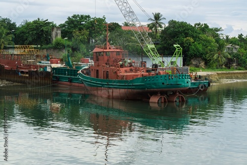 fishing boat in the harbor