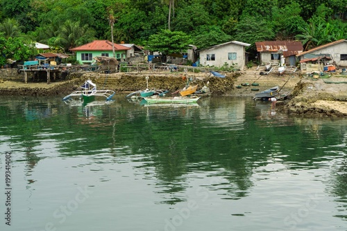 fishing boats on the lake