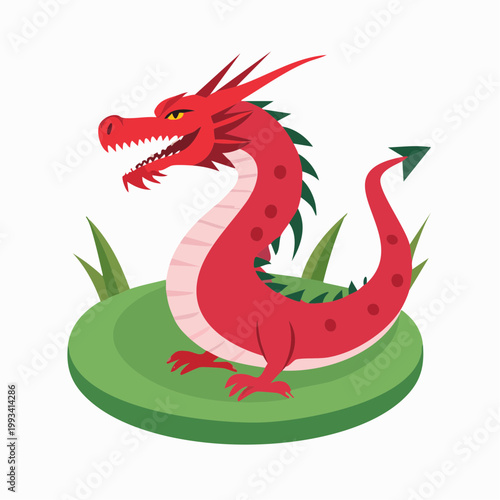Red Dragon Illustration