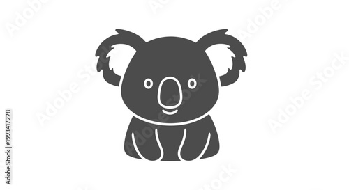 Photography Cute Cartoon Koala Bear Illustration Design.