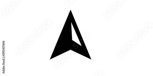 compass rose with North, South, East and West. Eps 10