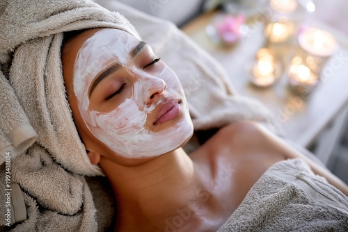 Relaxing Spa Treatment Experience in a Quiet Room With Candles and Soft Light...