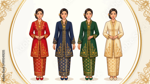 Kebaya Labuh is one of the traditional attires from the Riau Islands Province.