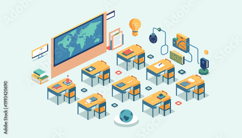 A minimalist illustration of stacked books and a pencil evokes learning, education, and knowledge. Perfect for educational content, back-to-school mar