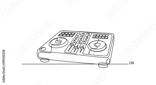 DJ Controller Turntable Mixer for Music Production and Performance
