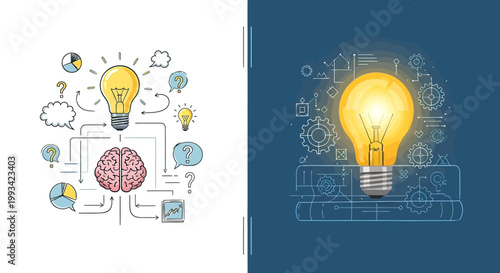 Light Bulb Idea Concept Symbol Innovation.