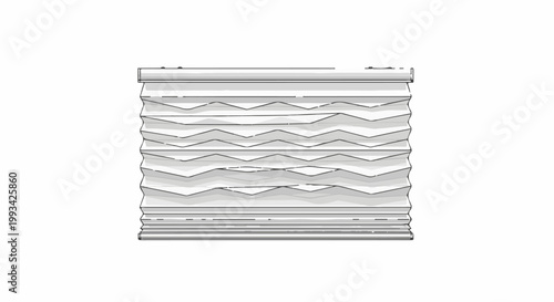 Stack of folded paper, resembling accordion folds, creating textured layers