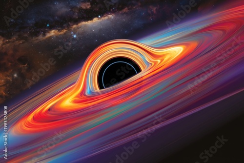 Cosmic Event Shows a Black Hole Surrounded by Bright Swirling Gas in the Univ...