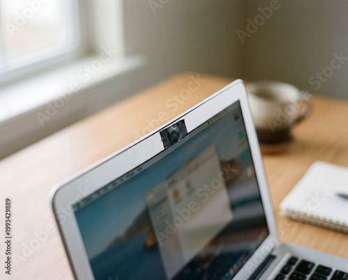 Laptop Camera Covered with Tape – Online Privacy Protection