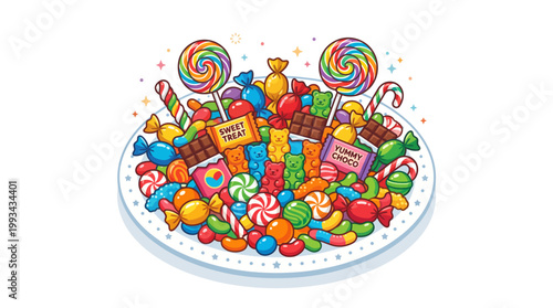 Assorted Candy and Sweets Platter