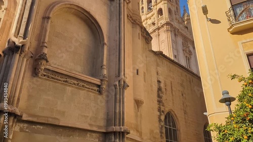 Stunning Architectural Details of Historical Buildings Against a Blue Sky in Urban Landscape Showcasing the Beauty of City Architecture Generative AI
