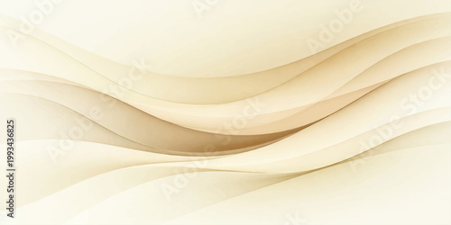 An elegant golden silk background features soft flowing waves and a smooth satin texture, creating an abstract liquid fabric backdrop with golden light and wavy curves in a vector illustration design