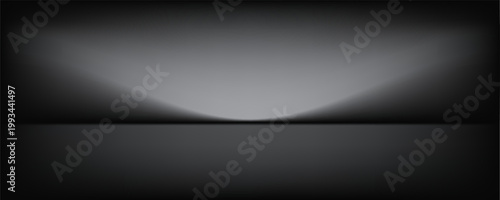 Abstract gradient podium background. Empty gray 3D studio background. Clean scene for product presentation mockup template. eps 10