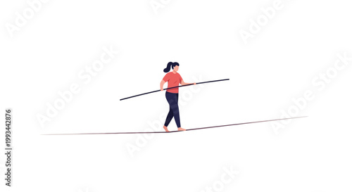 Woman Cross-country Skiing on Snowy Terrain with Ski Poles