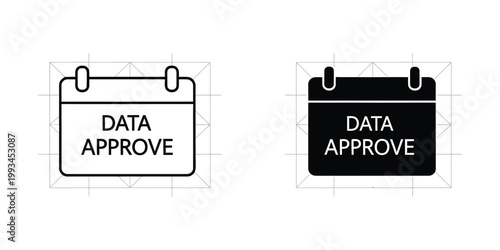 Comparison of data approval indicators with different visual styles