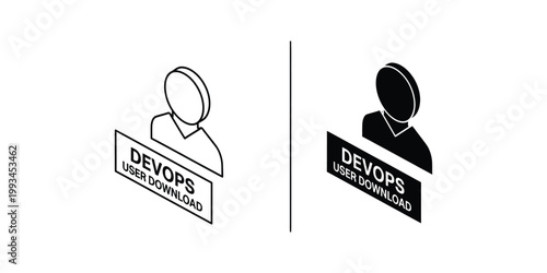 Contrast between traditional and modern devops user download representation