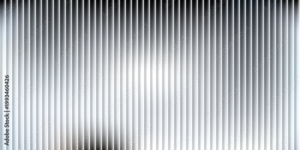 Obraz premium Abstract Silver Corrugated Metal Texture Background with Industrial Vertical Lines and Metallic Chrome Gradient for Modern Minimalist Design