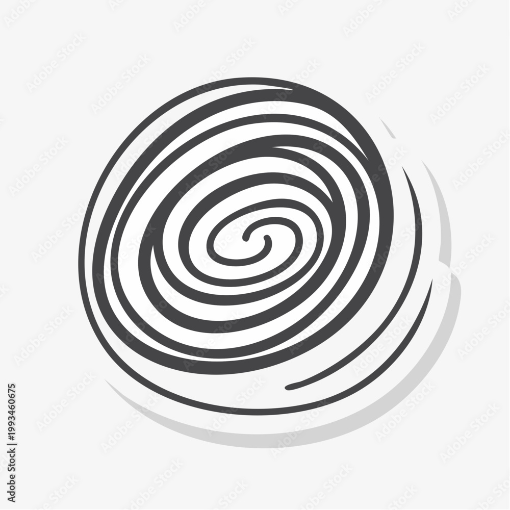 Fototapeta premium Hand-drawn spiral graphic