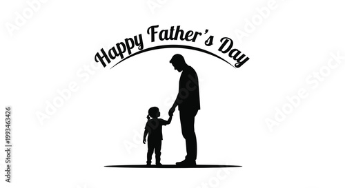A father and child share a tender moment celebrating father s day silhouette