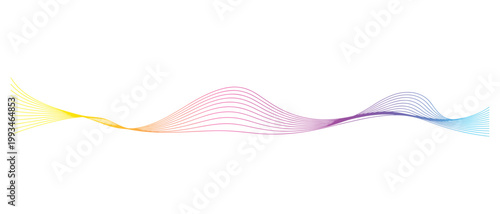 Abstract colorful vector background with flowing wave curves and vibrant design