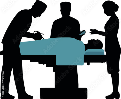 Create A Operation theater Doctor nurse victor isolation on Without Background