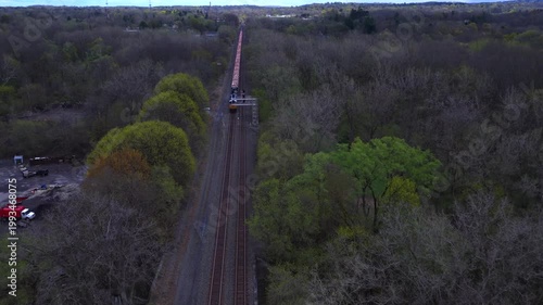 Railroad Transporting Garbage to Landfill traveling through East Rochester New York