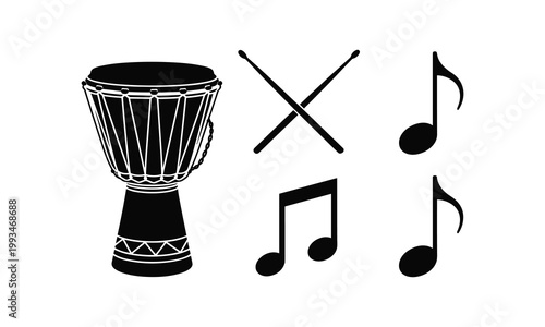 Raised fist vector silhouette illustration protest symbol.