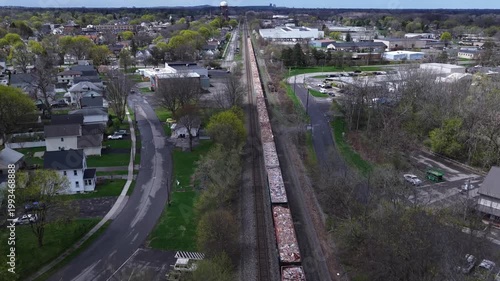 Railroad Transporting Garbage to Landfill traveling through East Rochester New York