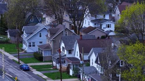 Quiet Residential Streets and Homes in East Rochester NY Real Estate in Springtime