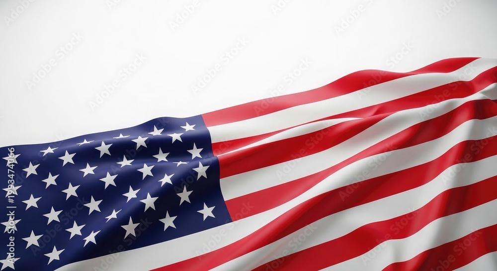 Obraz premium Celebrating flag day a close up of the american flag's stars and stripes for patriotic observance